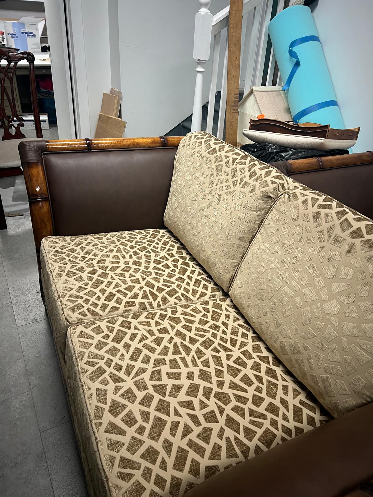 Sofa upholstery detail
